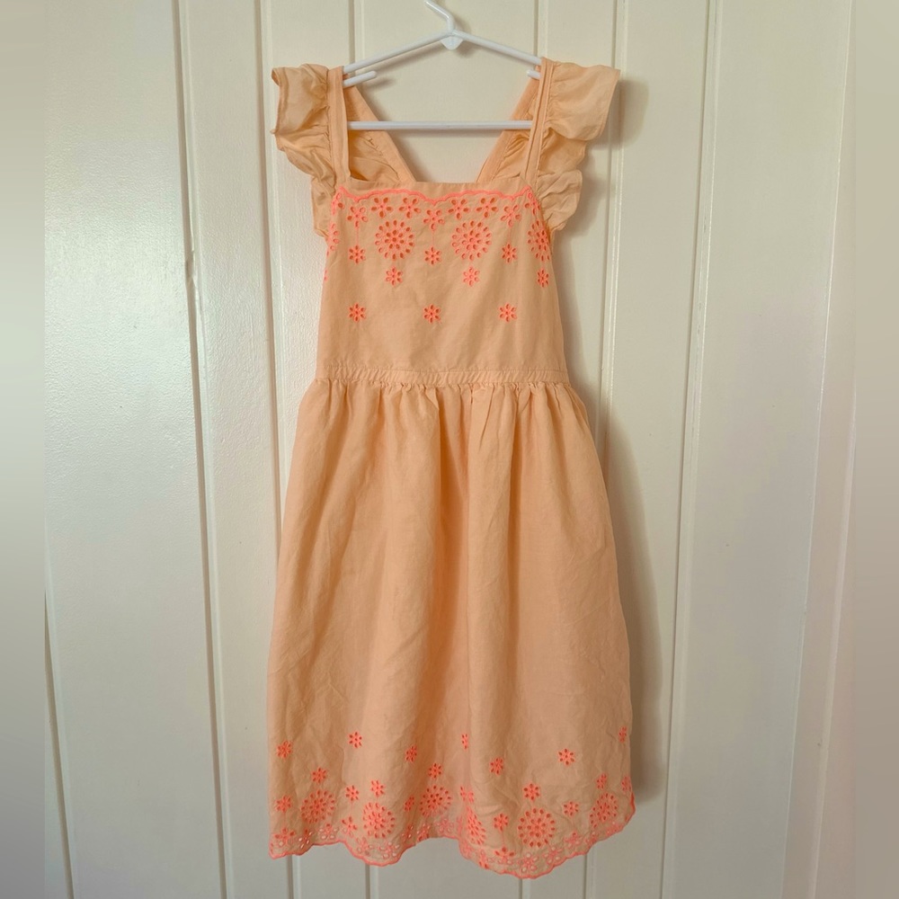 Cat & Jack Eyelit Sundress in Orange Sherbet. Size L (10/12.